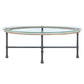 Brantley - Coffee Table - Clear Glass & Sandy Gray