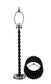 "Obsidian Elegance" Metal Buffet Lamp (Set of 2) - Black / Clear Crystal