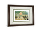 Balloon Seller By Alan Maley - Framed Print Wall Art - Green