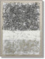 Tundra Texture Layers - 36" x 48" Framed Wall Art - Pearl Silver