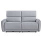 Jeromie - Power Motion Sofa With USB Port - Gray Synthetic Leather