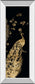 Gilded Peacock Triptych III By Jennifer Goldberger - Black