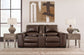 Alessandro - PWR REC Loveseat/Con/Adj HDRST - Walnut
