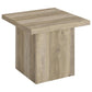 Devar - Square Coffee End Table Set - Distressed Pine
