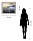 Serene Dawn Pathway - 28" x 34" Framed Wall Art - Gray