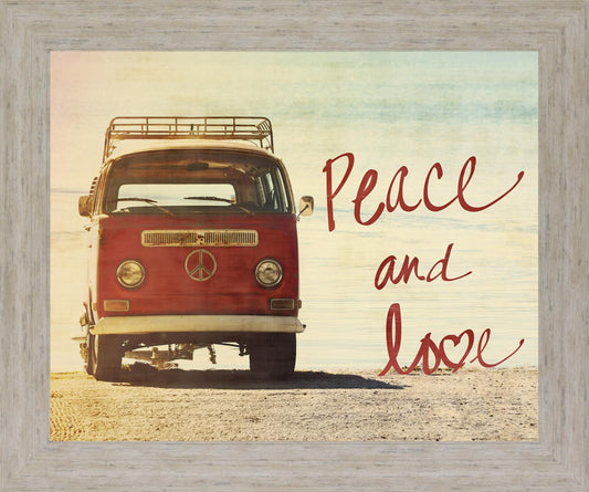 Crimson Journey - 28" x 34" Framed Wall Art - Beige