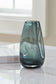 Beamund - Vase (Set of 2) - 9" - Teal Blue
