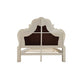 Dresden - Queen Bed - Synthetic Leather & Bone White