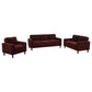 Ruth - Upholstered Track Arm Sofa Set