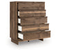 Chirason - Five Drawer Wide Chest - Brown