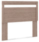 Flannia - Full Panel Headboard - Gray