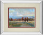 River Run By Louis Bourne - Mirror Framed Print Wall Art - Light Blue