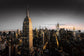 Goodnight Ny By Cad Design (Framed) - Dark Gray