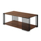 Vertex - Rectangular 3 Piece Occasional Set (1 Coffee & 2 End Tables) - Brown / Black