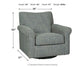 Renley - Swivel Glider Accent Chair - Ash