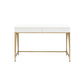 Lightmane - Writing Desk Same Ac00900) - White High Gloss & Gold