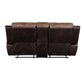 Jaylen - Motion Loveseat With Console - Toffee & Espresso Polished Microfiber