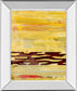 Tire Mark I By Natalie Avondet - Mirror Framed Print Wall Art - Yellow