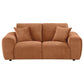 Burnett - Chenille Upholstered Wide Arm Loveseat