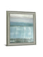Misty Blue Reflections - 28" x 34" Framed Wall Art - Light Blue