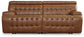Temmpton - 2-Piece Power Reclining Sectional Loveseat - Chocolate