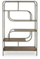 Jaddon - Bookcase - Brown / Antique Silver