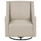 Sorrel - Fabric Upholstered Swivel Glider Arm Chair - Latte