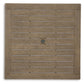 Aria Plains - Square Dining Table W/Umb Opt - Brown