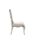 Esteban - Side Chair Set of 2) - Ivory Velvet & Antique Champagne