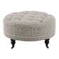 Upendo - Ottoman With Caster - Pattern Fabric