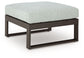 Beachloft - Ottoman With Cushion - Black / Gray