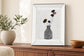 Decorated Vase with Plant II By Melissa Wang - Gray