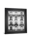 Across The Street I By Laura Marshall - Framed Print Wall Art - Dark Gray