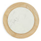 Camdill - Round End Table - Light Brown / White