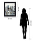 Misty Metropolis - 28" x 34" Framed Wall Art - Gray