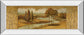 River Scene I - Mirror Framed Print Wall Art - Light Brown