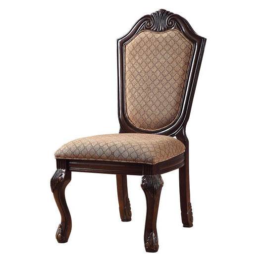 Chateau De Ville - Side Chair Set of 2) - Fabric & Espresso