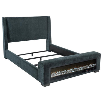 Preston - Upholstered Audio Flame Visualizer Bed