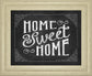 Home Sweet Home By Susan Ball - Framed Print Wall Art - Dark Gray