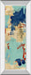 Composition 4a By Melissa Wang - Mirror Framed Print Wall Art - Light Blue