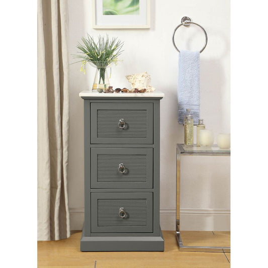 Swart - Cabinet - Marble Top & Gray