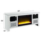 Noralie - 26" TV Stand With Fireplace - Mirrored & Faux Diamonds