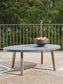 Harmony Headlands - Oval Cocktail Table - Natural / Gray