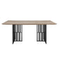 Zudora - Dining Table - Antique Oak & Black