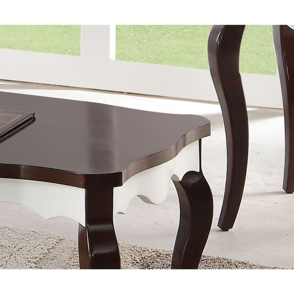 Mathias - Coffee Table - White & Walnut