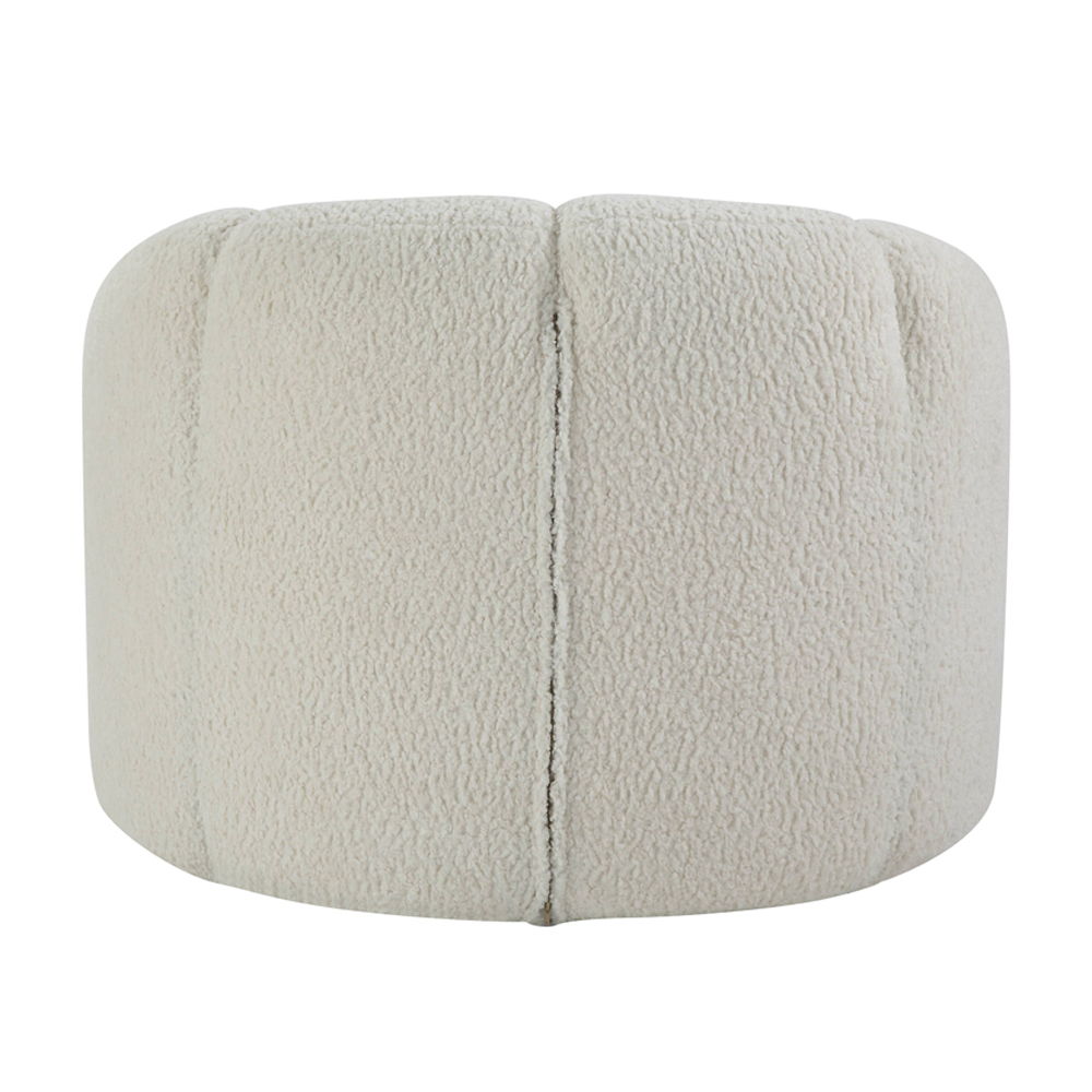 Osmash - Chair With Swivel - White Teddy Sherpa
