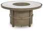 Rainier Ranch - Round Fire Pit Table - Beige