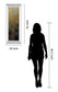 Modra III By Pasion - Mirror Framed Print Wall Art - Light Brown