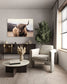 "Majestic Highland" Canvas In Frame - Brown