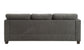 Laurissa - Sofa With 4 Pillows - Light Charcoal Linen